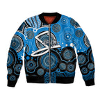 custom-text-and-number-strikers-bbl-bomber-jacket-aboriginal-patterns