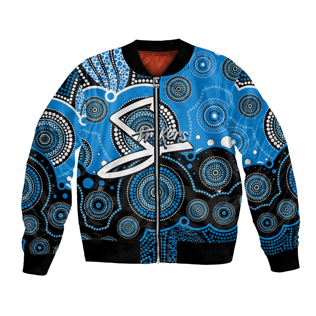 custom-text-and-number-strikers-bbl-bomber-jacket-aboriginal-patterns