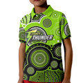 custom-text-and-number-thunders-bbl-kid-polo-shirt-aboriginal-patterns