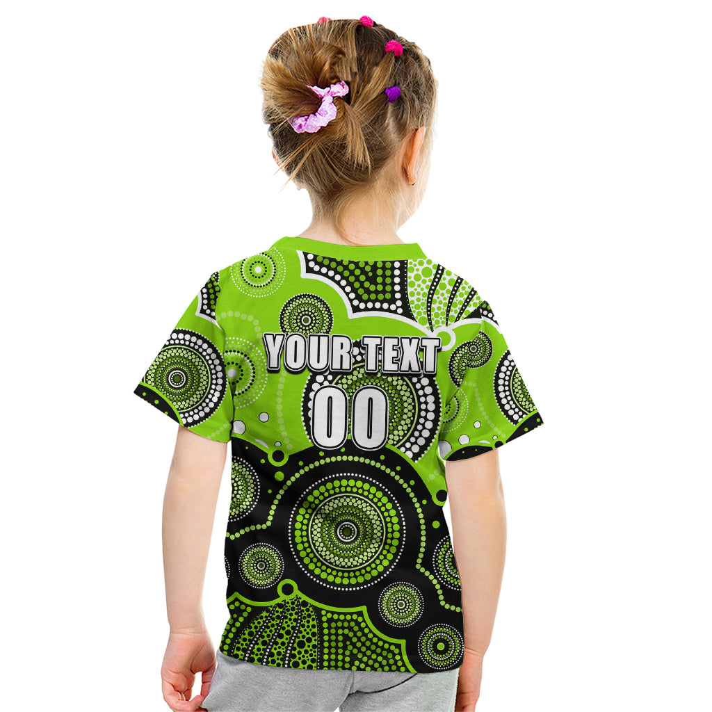 custom-text-and-number-thunders-bbl-kid-t-shirt-aboriginal-patterns