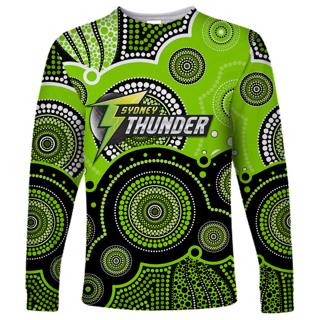 custom-text-and-number-thunders-bbl-long-sleeve-shirt-aboriginal-patterns