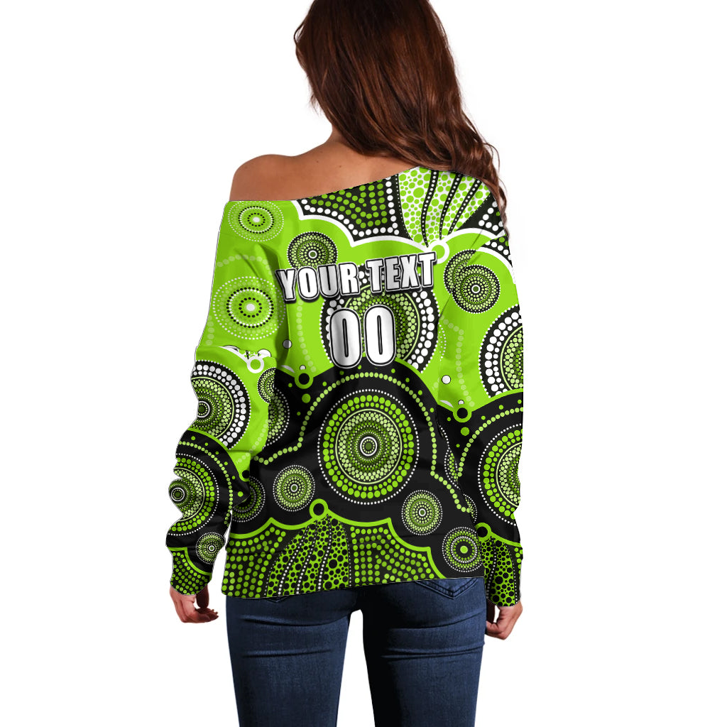 custom-text-and-number-thunders-bbl-off-shoulder-sweater-aboriginal-patterns