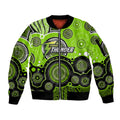 custom-text-and-number-thunders-bbl-sleeve-zip-bomber-jacket-aboriginal-patterns