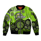 custom-text-and-number-thunders-bbl-sleeve-zip-bomber-jacket-aboriginal-patterns