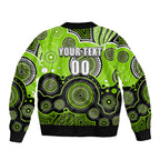 custom-text-and-number-thunders-bbl-sleeve-zip-bomber-jacket-aboriginal-patterns