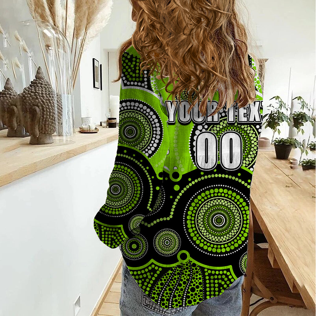 custom-text-and-number-thunders-bbl-women-casual-shirt-aboriginal-patterns