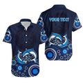 australia-aboriginal-hawaiian-shirt-dolphin-dark-blue