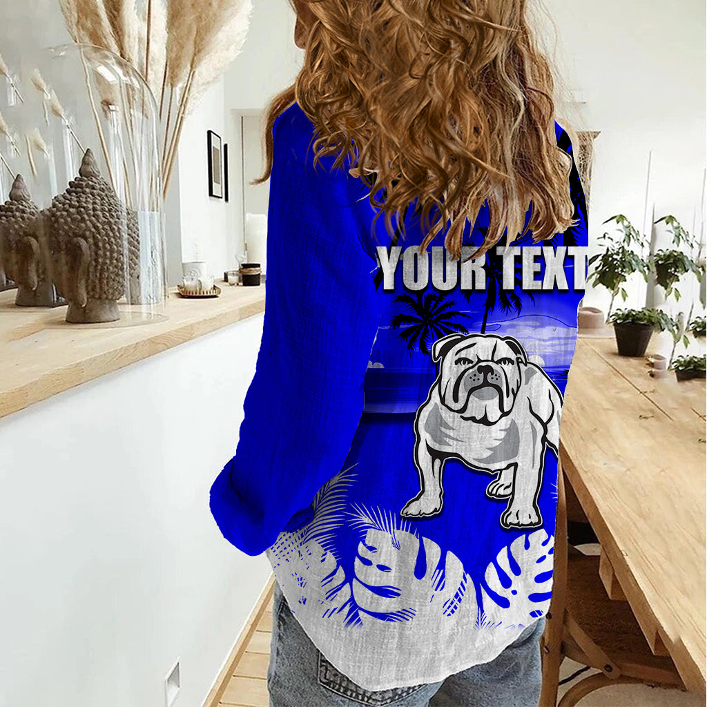 nrl-bulldogs-women-casual-shirt-summer-vibe-style
