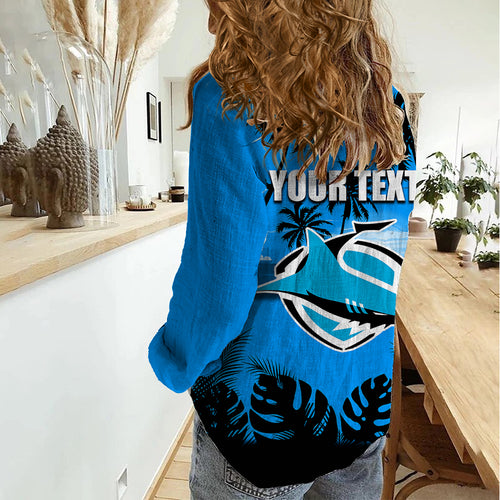 nrl-sharks-women-casual-shirt-summer-vibe-style