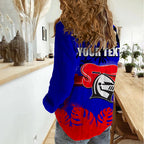nrl-knights-women-casual-shirt-summer-vibe-style