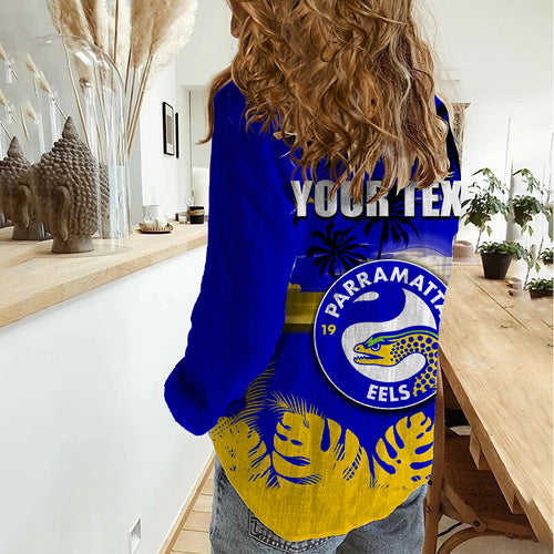 nrl-eels-women-casual-shirt-summer-vibe-style
