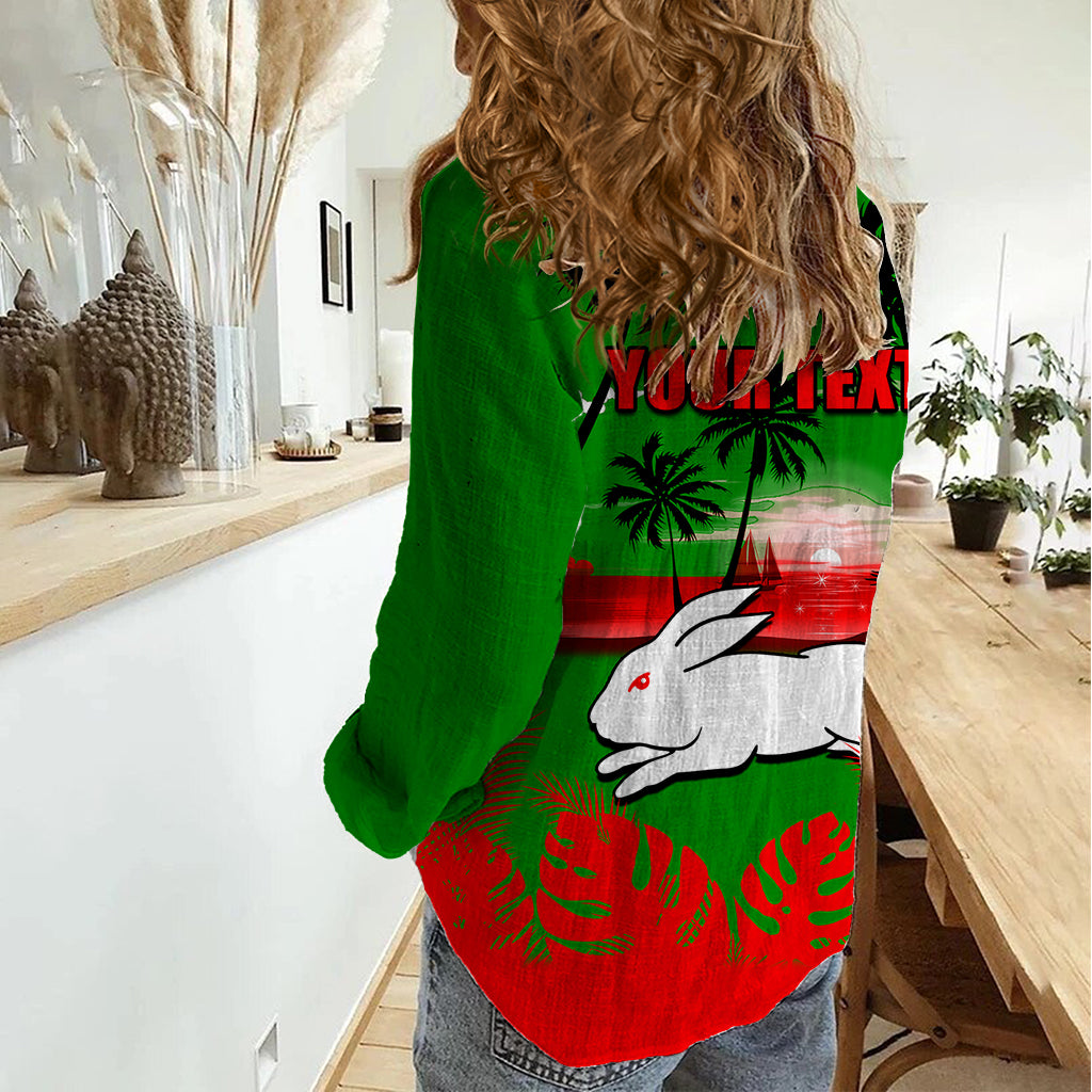 nrl-rabbitohs-women-casual-shirt-summer-vibe-style