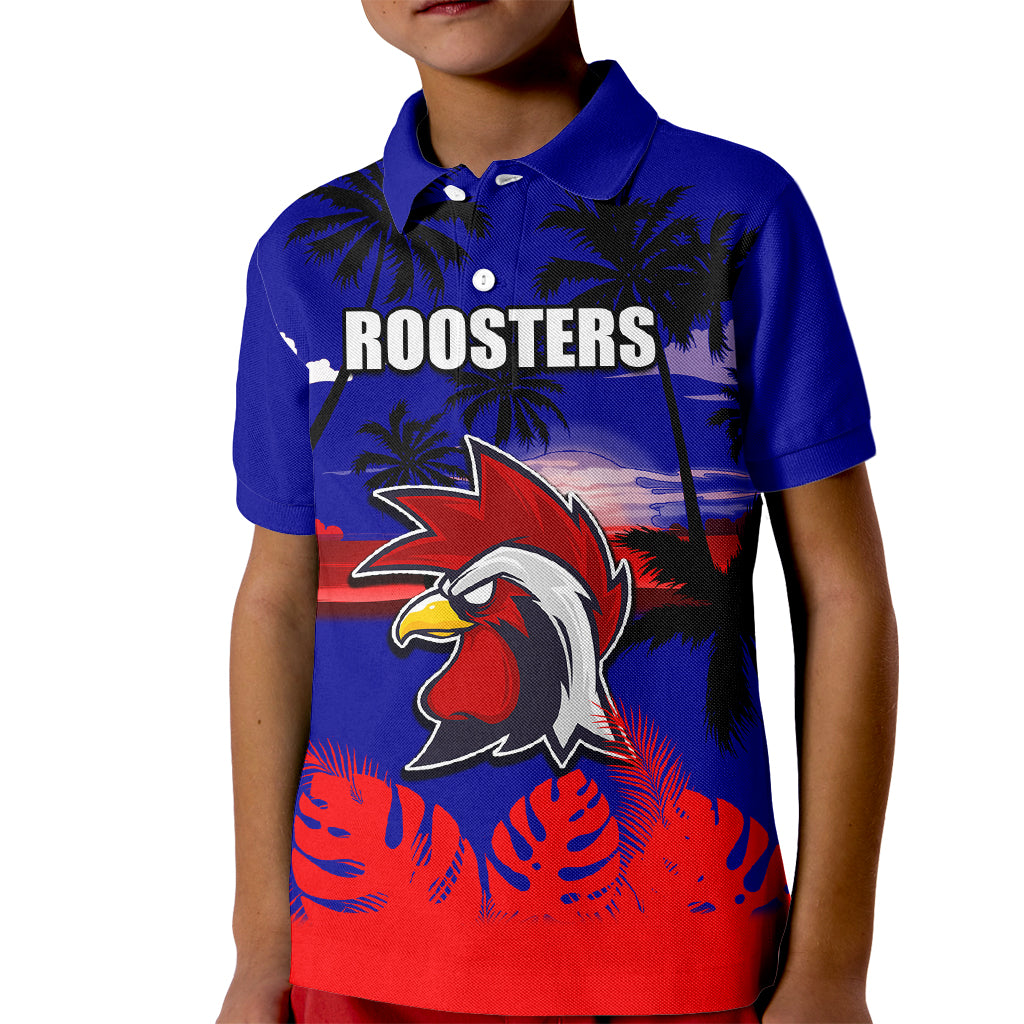 nrl-roosters-kid-polo-shirt-summer-vibe-style