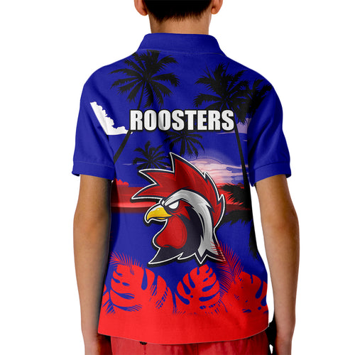 nrl-roosters-kid-polo-shirt-summer-vibe-style