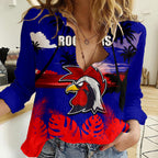nrl-roosters-women-casual-shirt-summer-vibe-style