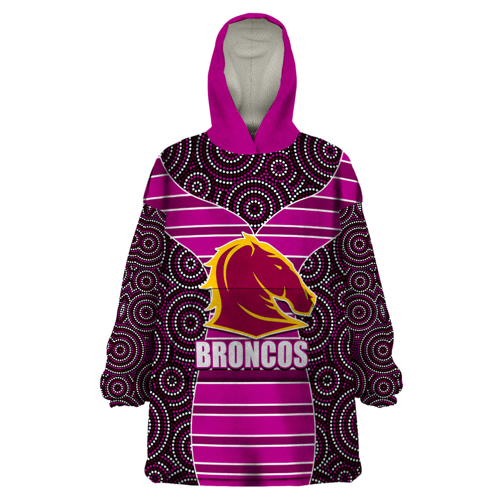 nrl-boncos-wearable-blanket-hoodie-mix-dot-aboriginal-pink-version