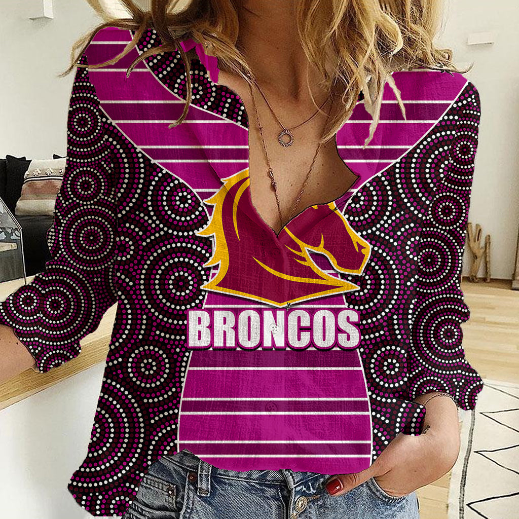 nrl-boncos-women-casual-shirt-mix-dot-aboriginal-pink-version