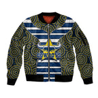nrl-cowboys-sleeve-zip-bomber-jacket-mix-dot-aboriginal