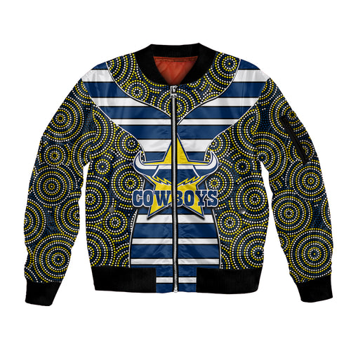 nrl-cowboys-sleeve-zip-bomber-jacket-mix-dot-aboriginal