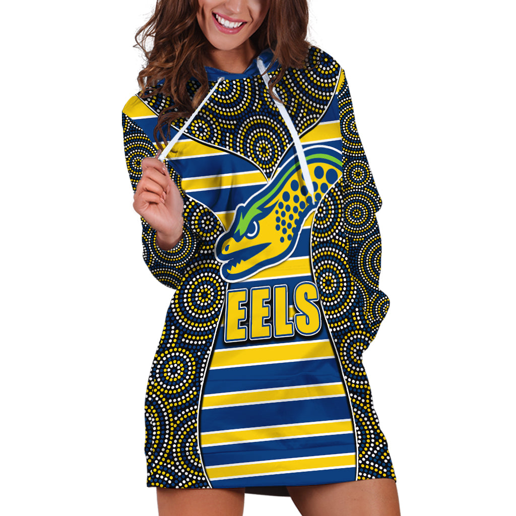 nrl-eels-hoodie-dress-mix-dot-aboriginal