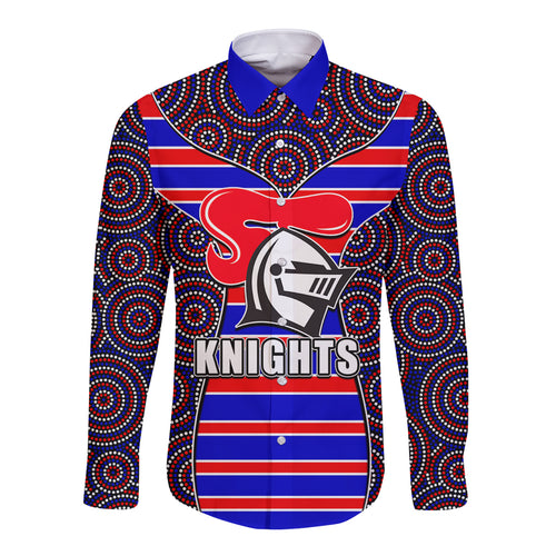 nrl-knights-long-sleeve-button-shirt-mix-dot-aboriginal
