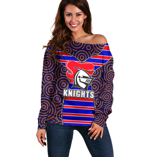 nrl-knights-off-shoulder-sweater-mix-dot-aboriginal