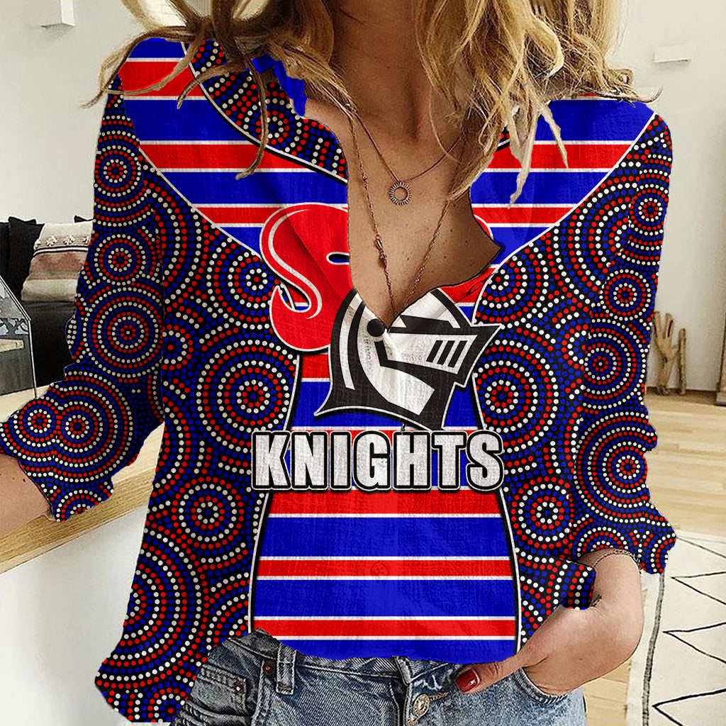 nrl-knights-women-casual-shirt-mix-dot-aboriginal