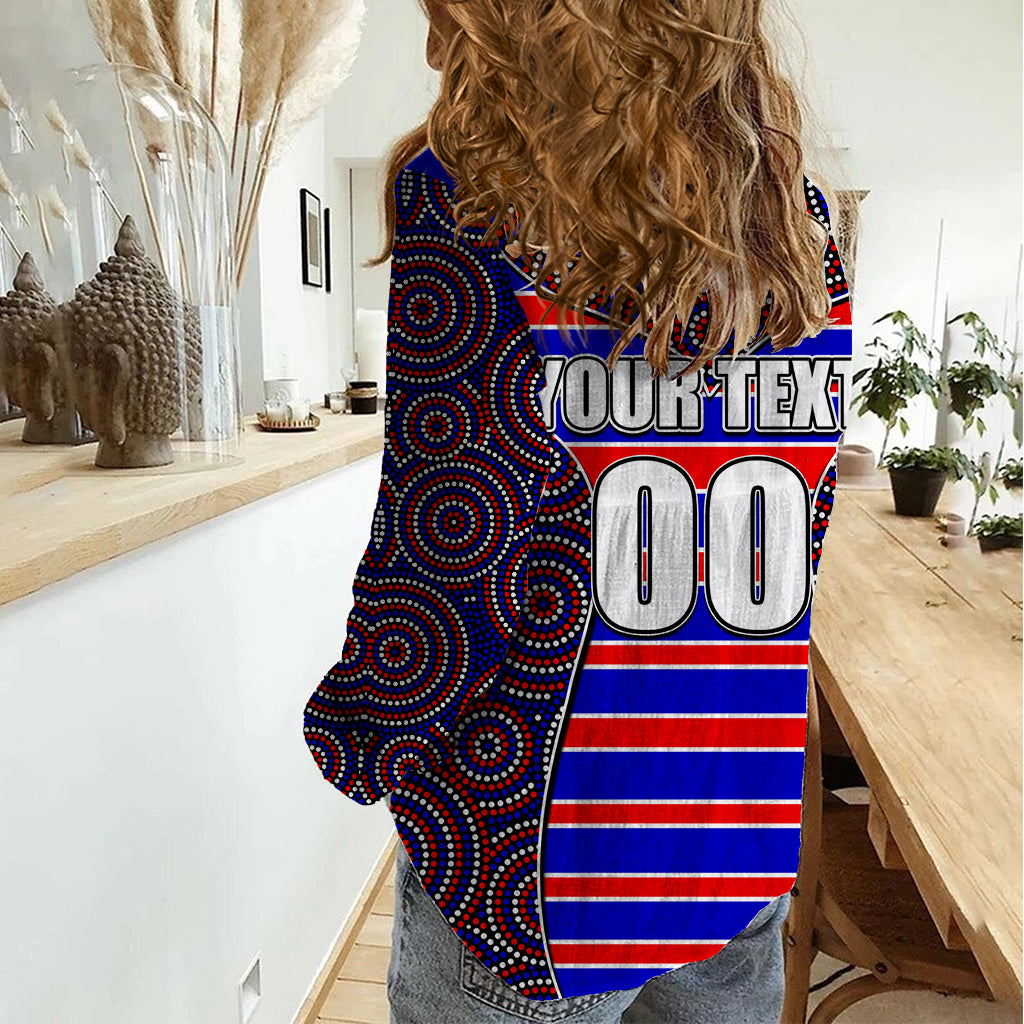 nrl-knights-women-casual-shirt-mix-dot-aboriginal