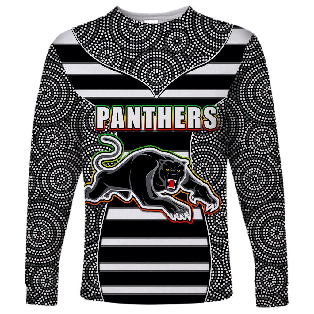 nrl-panthers-long-sleeve-shirt-mix-dot-aboriginal-black-version