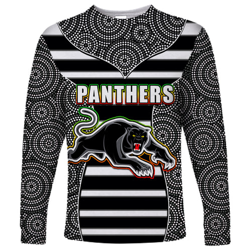 nrl-panthers-long-sleeve-shirt-mix-dot-aboriginal-black-version
