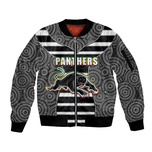 nrl-panthers-sleeve-zip-bomber-jacket-mix-dot-aboriginal-black-version