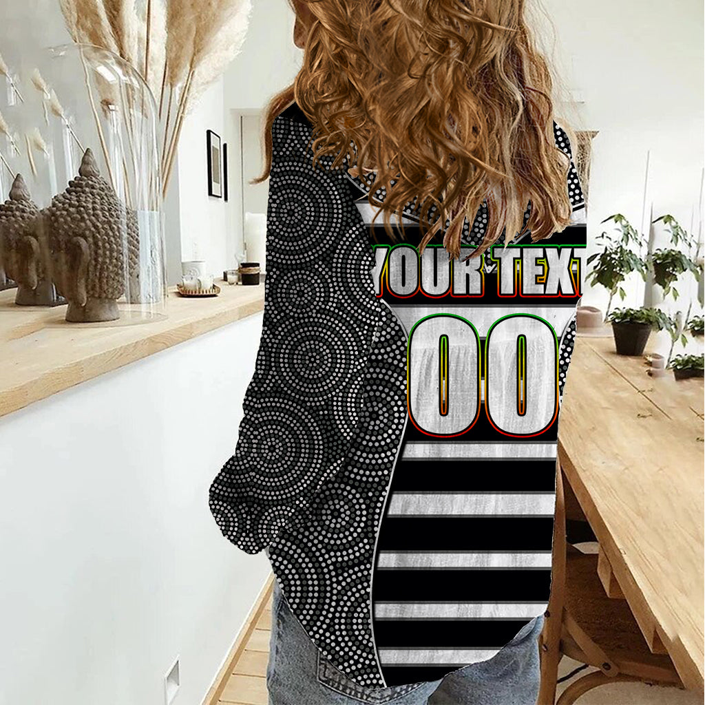 nrl-panthers-women-casual-shirt-mix-dot-aboriginal-black-version