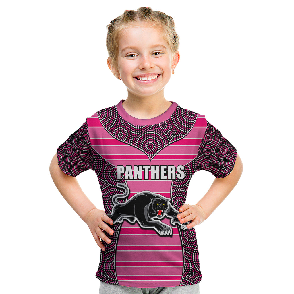 nrl-panthers-kid-t-shirt-mix-dot-aboriginal-pink-version