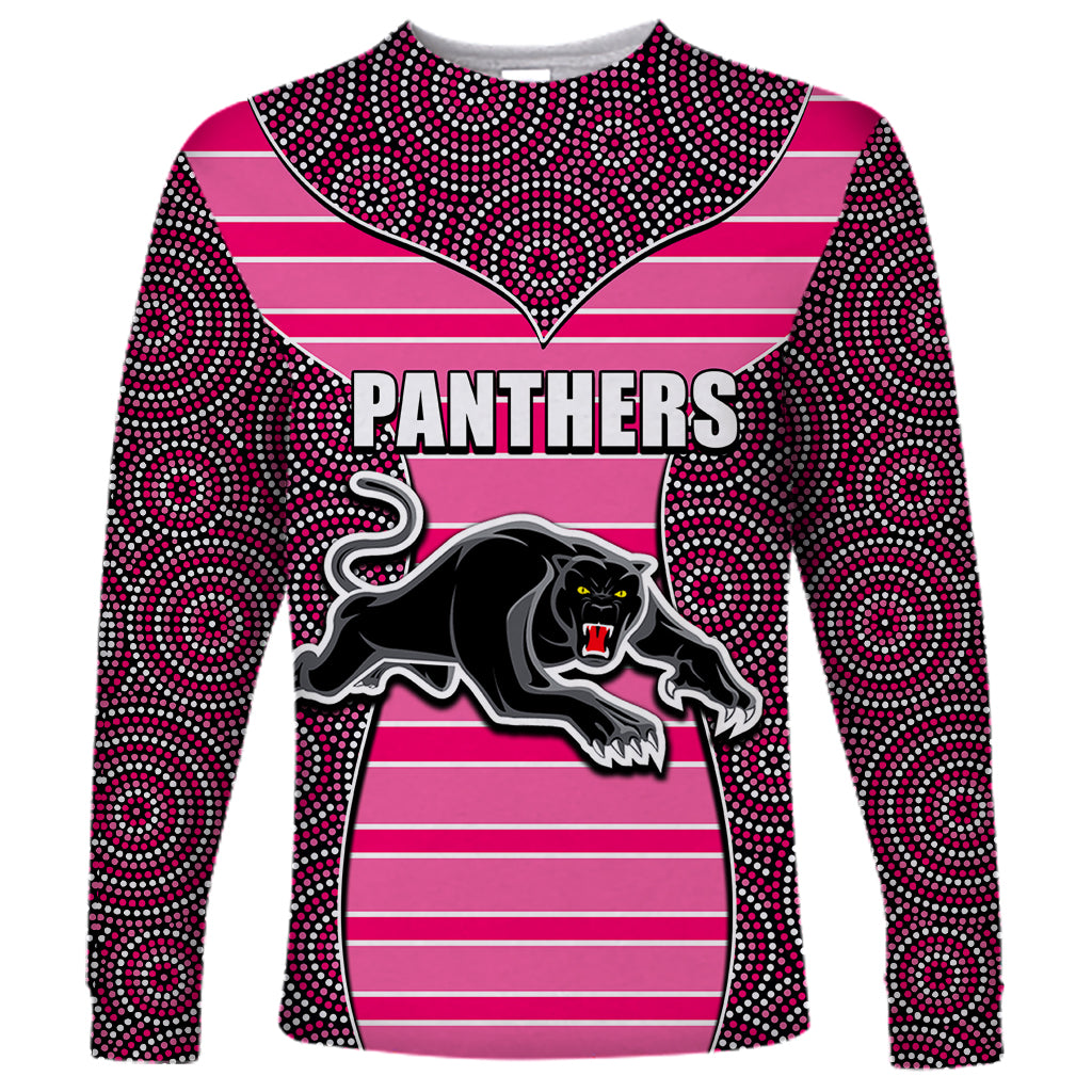 nrl-panthers-long-sleeve-shirt-mix-dot-aboriginal-pink-version