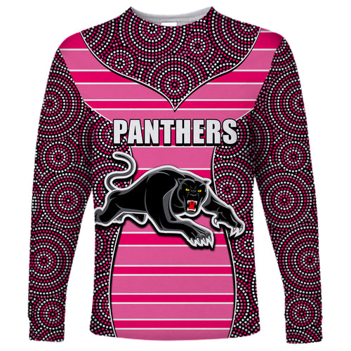 nrl-panthers-long-sleeve-shirt-mix-dot-aboriginal-pink-version