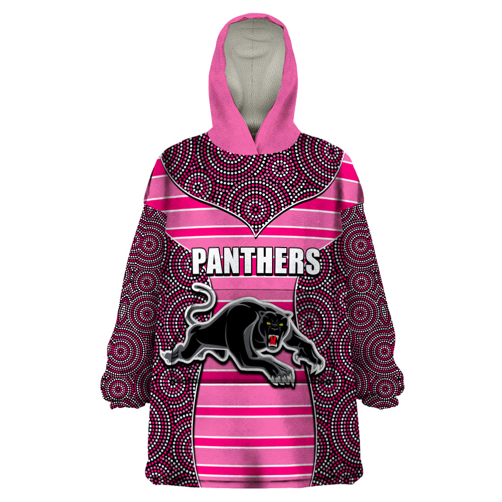 nrl-panthers-wearable-blanket-hoodie-mix-dot-aboriginal-pink-version