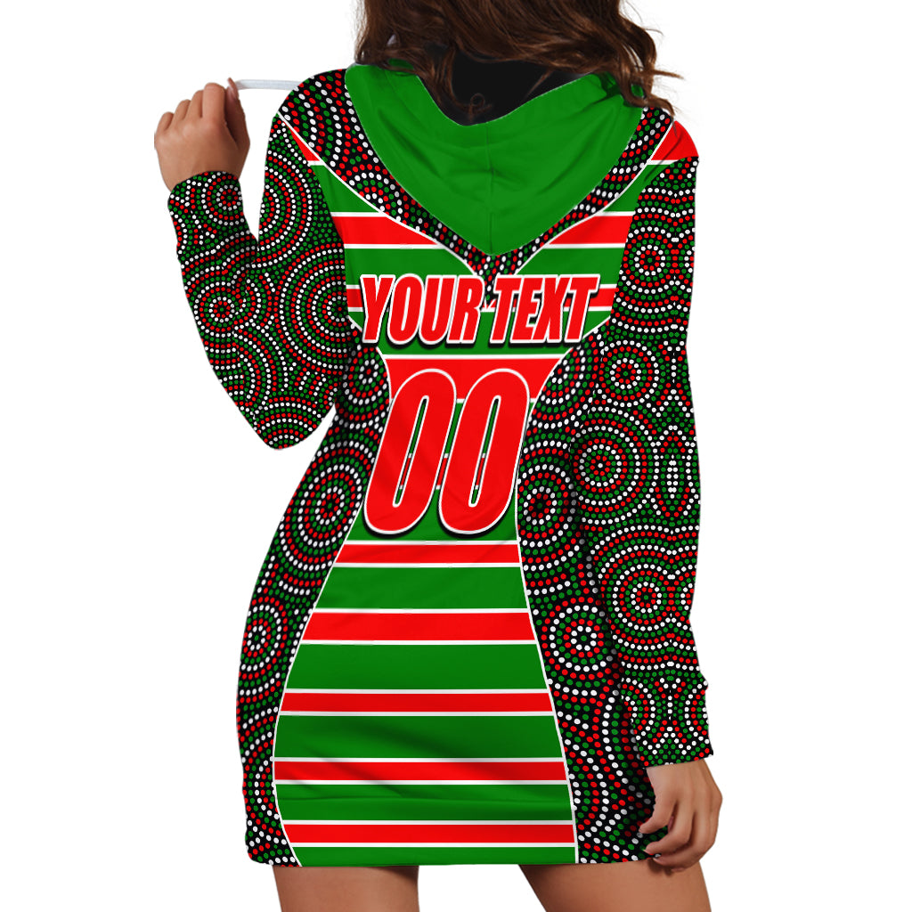 nrl-rabbitohs-hoodie-dress-mix-dot-aboriginal
