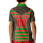 nrl-rabbitohs-kid-polo-shirt-mix-dot-aboriginal