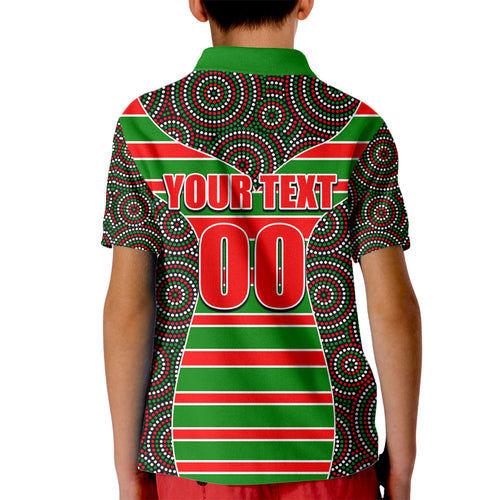 nrl-rabbitohs-kid-polo-shirt-mix-dot-aboriginal