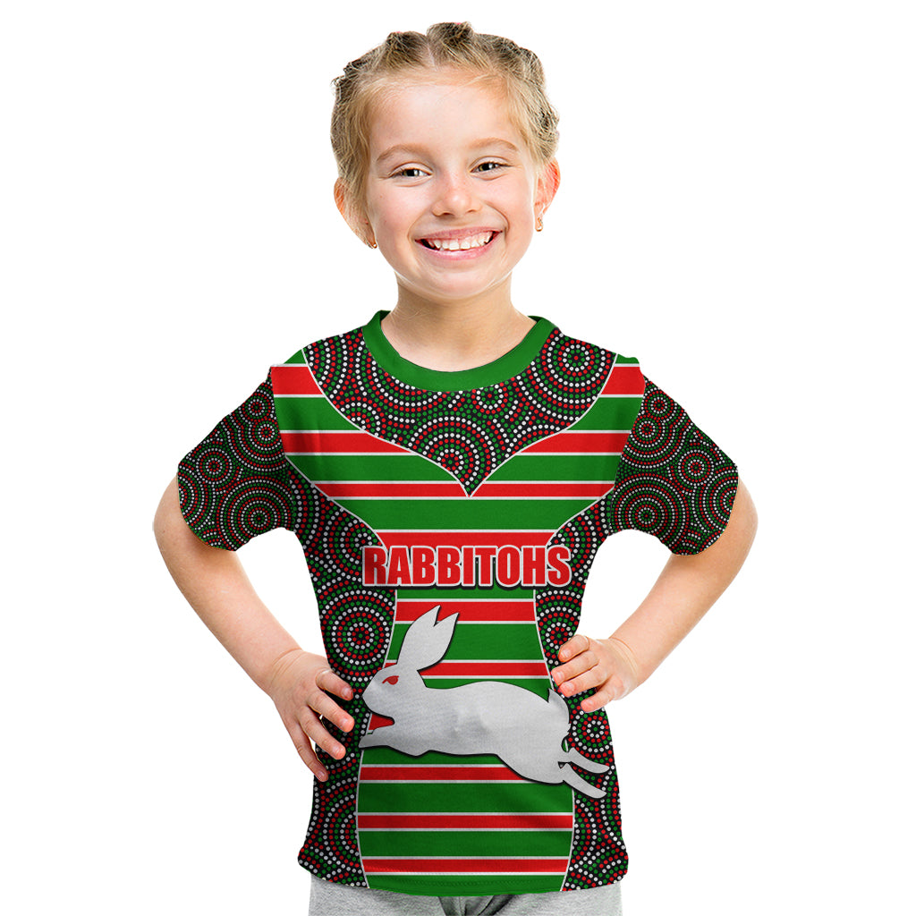 nrl-rabbitohs-kid-t-shirt-mix-dot-aboriginal