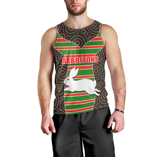 nrl-rabbitohs-men-tank-top-mix-dot-aboriginal