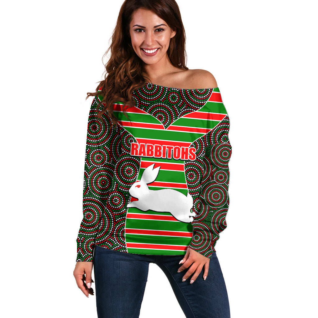 nrl-rabbitohs-off-shoulder-sweater-mix-dot-aboriginal