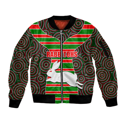 nrl-rabbitohs-sleeve-zip-bomber-jacket-mix-dot-aboriginal