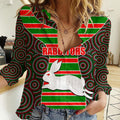 nrl-rabbitohs-women-casual-shirt-mix-dot-aboriginal