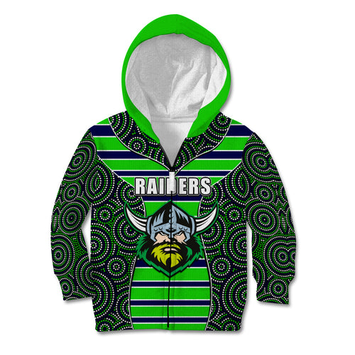 nrl-raiders-kid-hoodie-mix-dot-aboriginal