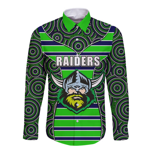 nrl-raiders-long-sleeve-button-shirt-mix-dot-aboriginal