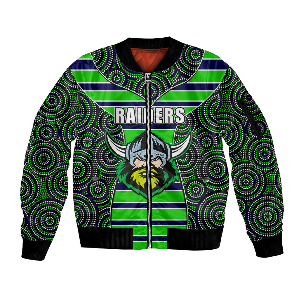 nrl-raiders-sleeve-zip-bomber-jacket-mix-dot-aboriginal