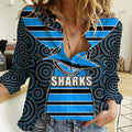 nrl-sharks-women-casual-shirt-mix-dot-aboriginal