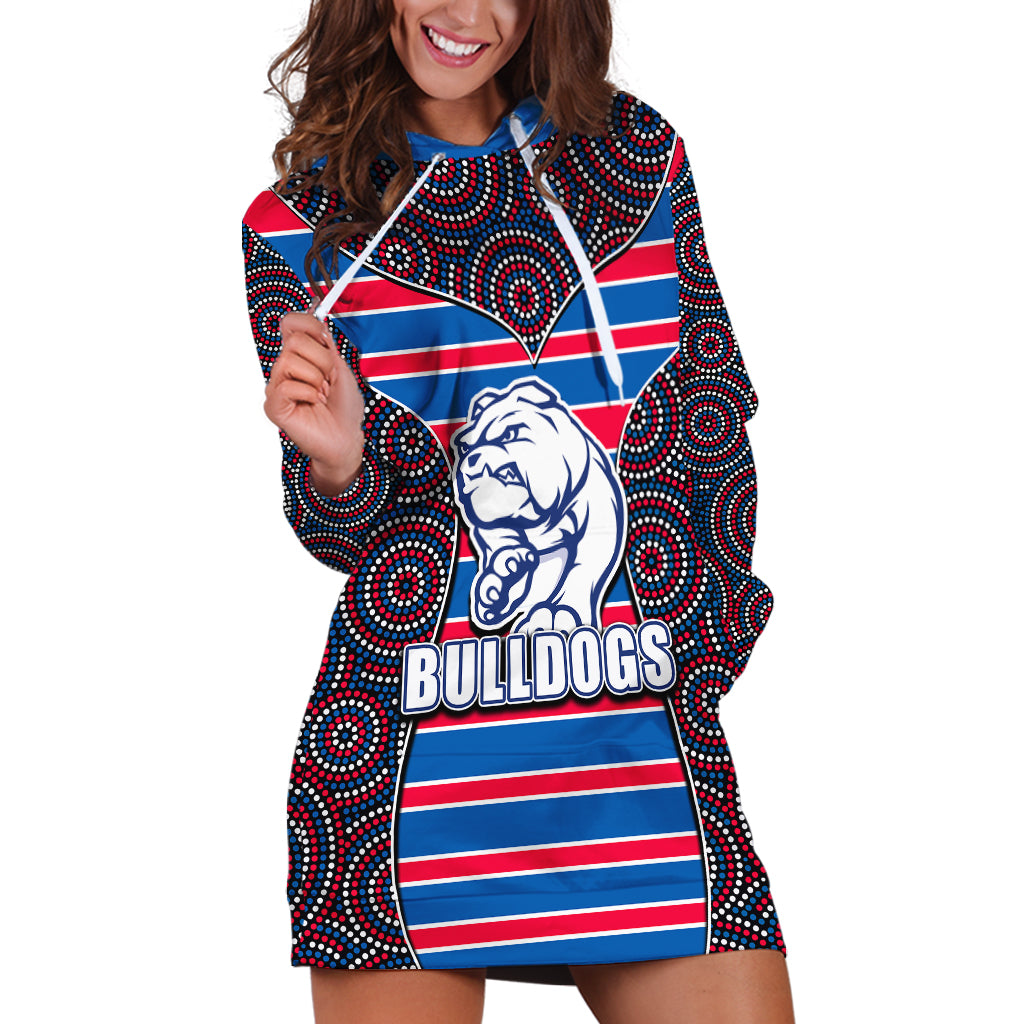 afl-bulldogs-hoodie-dress-mix-dot-aboriginal