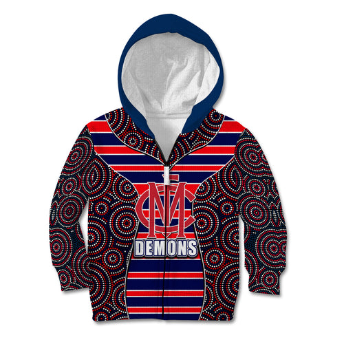 afl-demons-kid-hoodie-mix-dot-aboriginal
